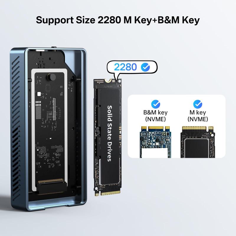 Compartimento SSD ACASIS TBU 405 Pro M.2 NVMe de 40 Gbps com